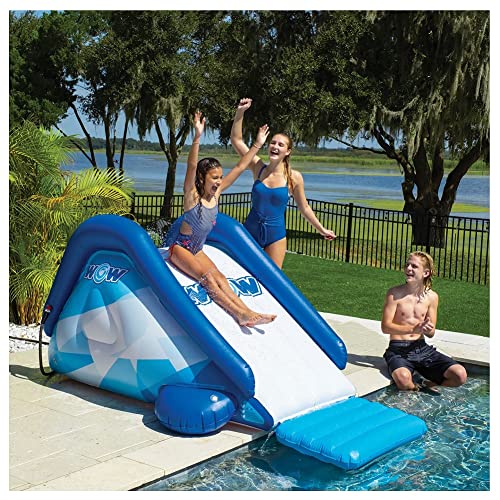 WOW Sports Cascade Pool Slide, Inflatable Slide with Sprinkler
