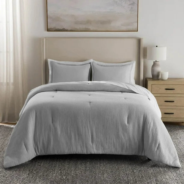 Member's Mark 3-Piece Solid Cotton Gauze Comforter Set, Assorted Sizes and Colors