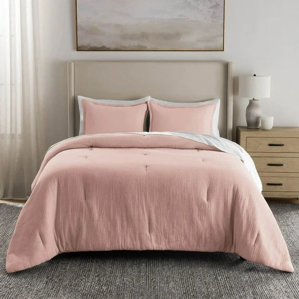 Member's Mark 3-Piece Solid Cotton Gauze Comforter Set, Assorted Sizes and Colors
