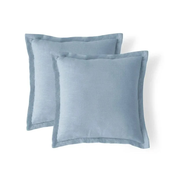 Member's Mark 2-Pack Reversible Cotton Slub Pillows (denim)
