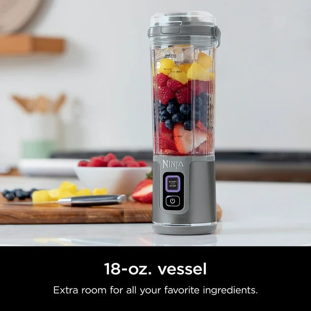 Ninja Blast™ 18oz. Portable Blender & Accessories (Metallic Grey)