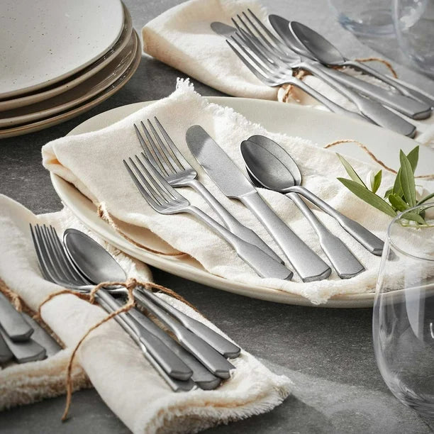 Member's Mark Premium Forged Stainless Steel 20 Piece Flatware Set