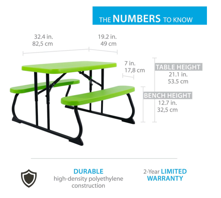 Lifetime Children's Picnic Table