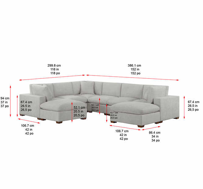 Thomasville Lowell 8-piece Modular Sectional