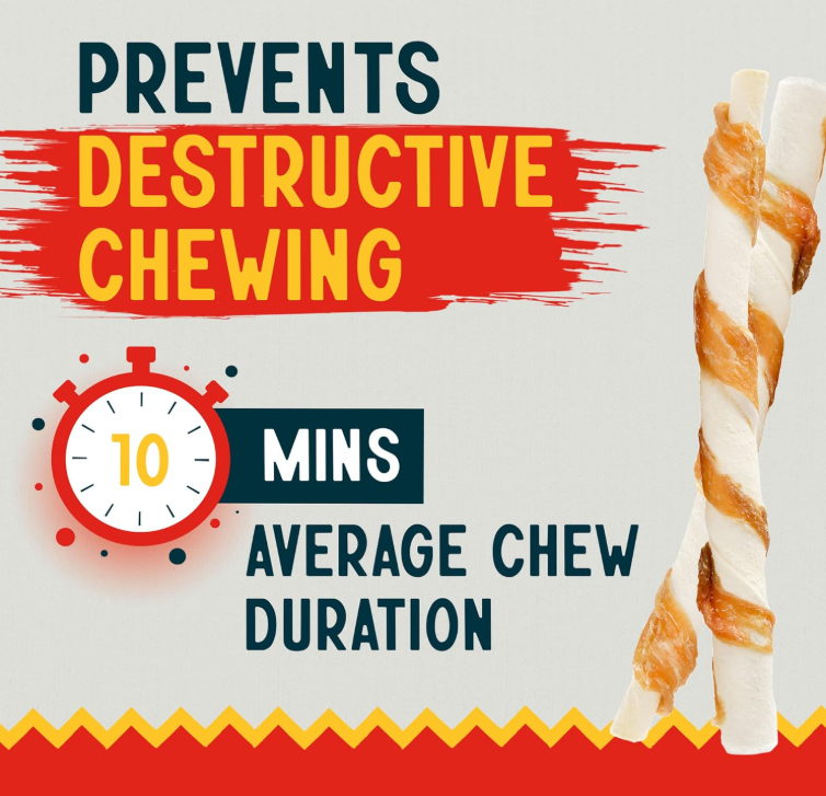 Canine Chews Chicken-Wrapped Rawhide Chews for Dogs (125 ct.)