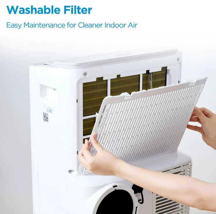 Midea 8,000 DOE, 12, 000 BTU ASHRAE SmartCool Portable Air Conditioner, For spaces up to 350 Sq. Ft