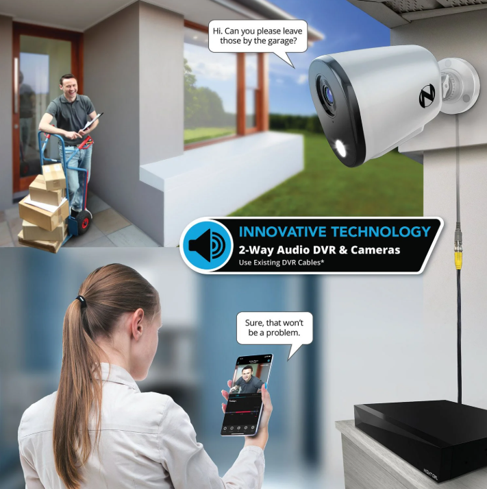 Night Owl 2K Cameras with 2TB DVR Security System, 8pk.
