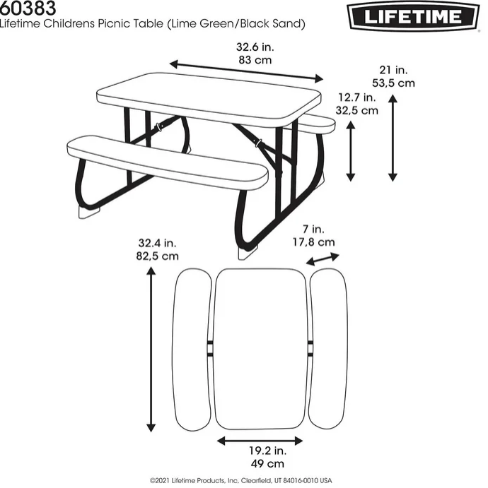 Lifetime Children's Picnic Table