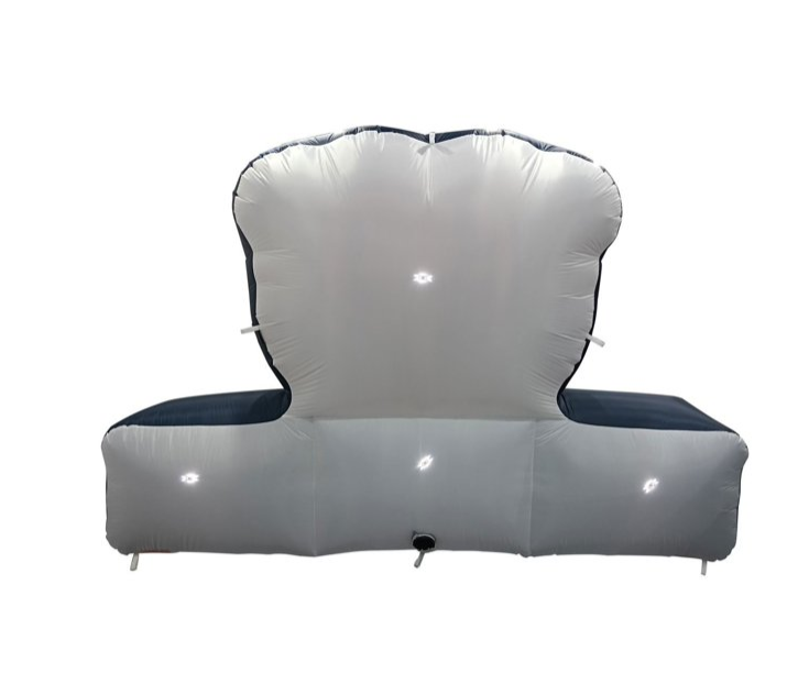 Logo Brands Chicago Bears Pre-Lit 7’x10’ Team Inflatable (Open Box)