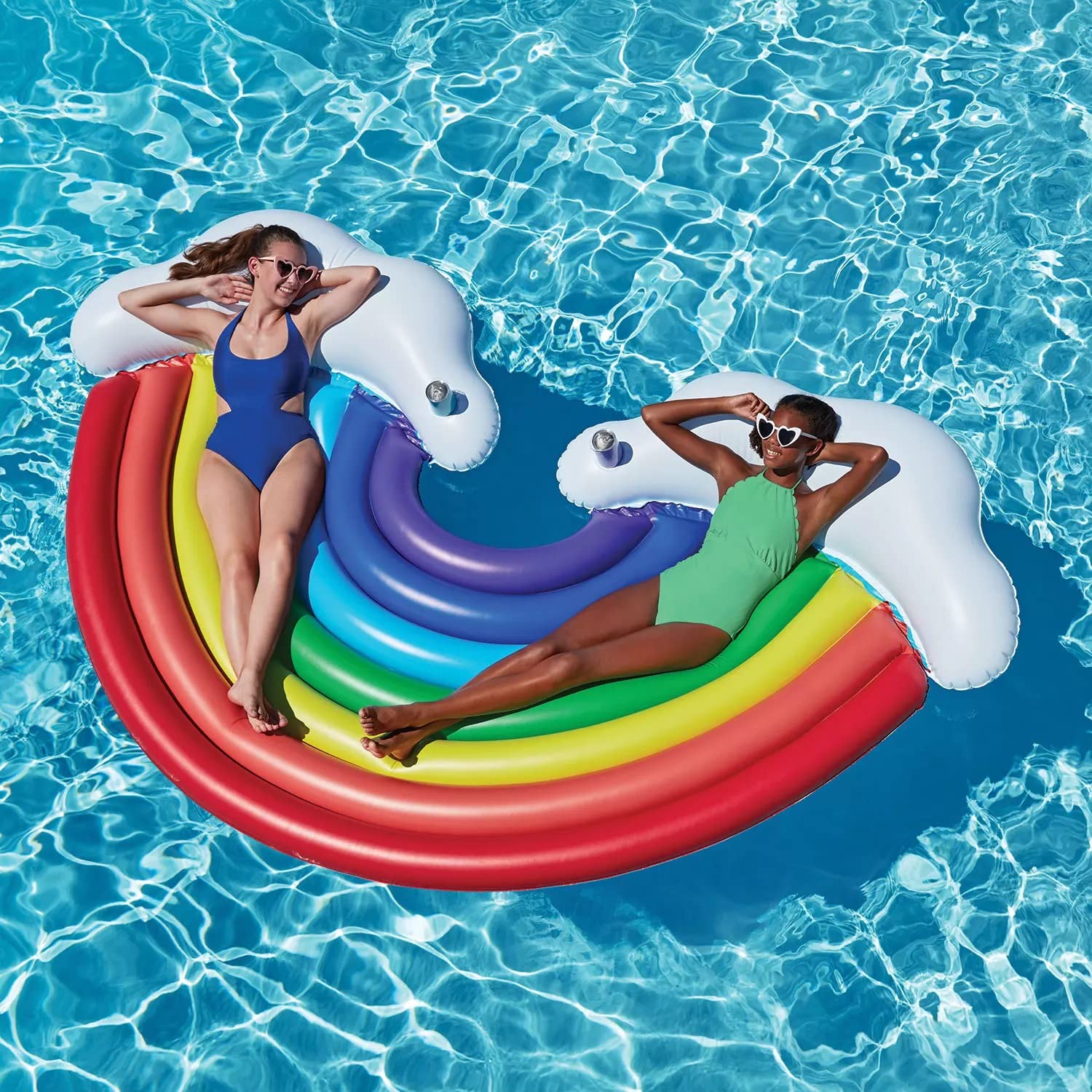 Member's Mark 2 Person Rainbow Float